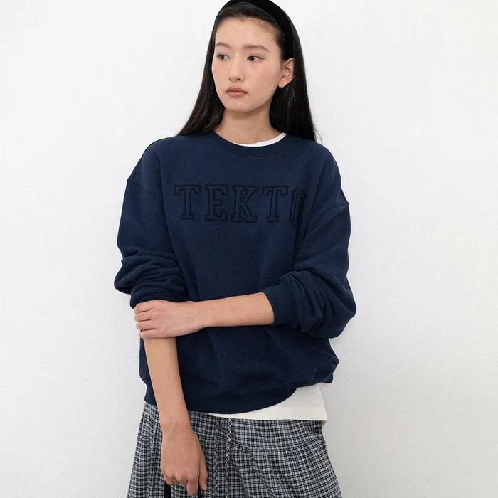 Tekto logo sweatshirt ver.2_navy