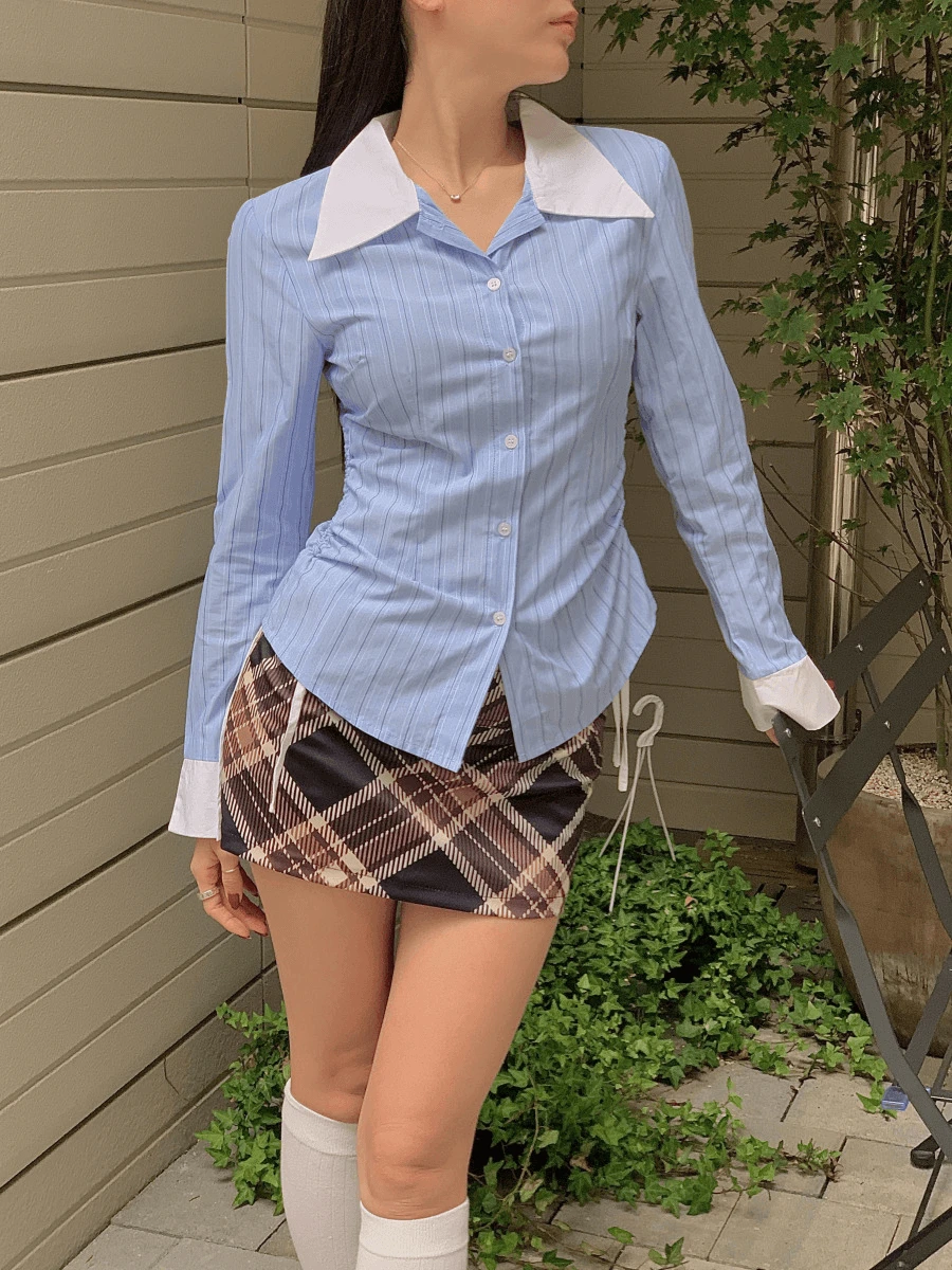 (블프SALE) 배색 스트랩 ST셔츠