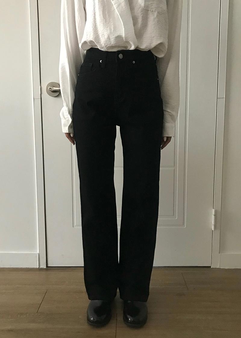 로아시스 [무료배송] [9,000장 돌파] 츄리 속밴딩 숏&롱 블랙진 - [블랙(롱) S~2XL 일시품절-2025년 2~3월 입고예정]