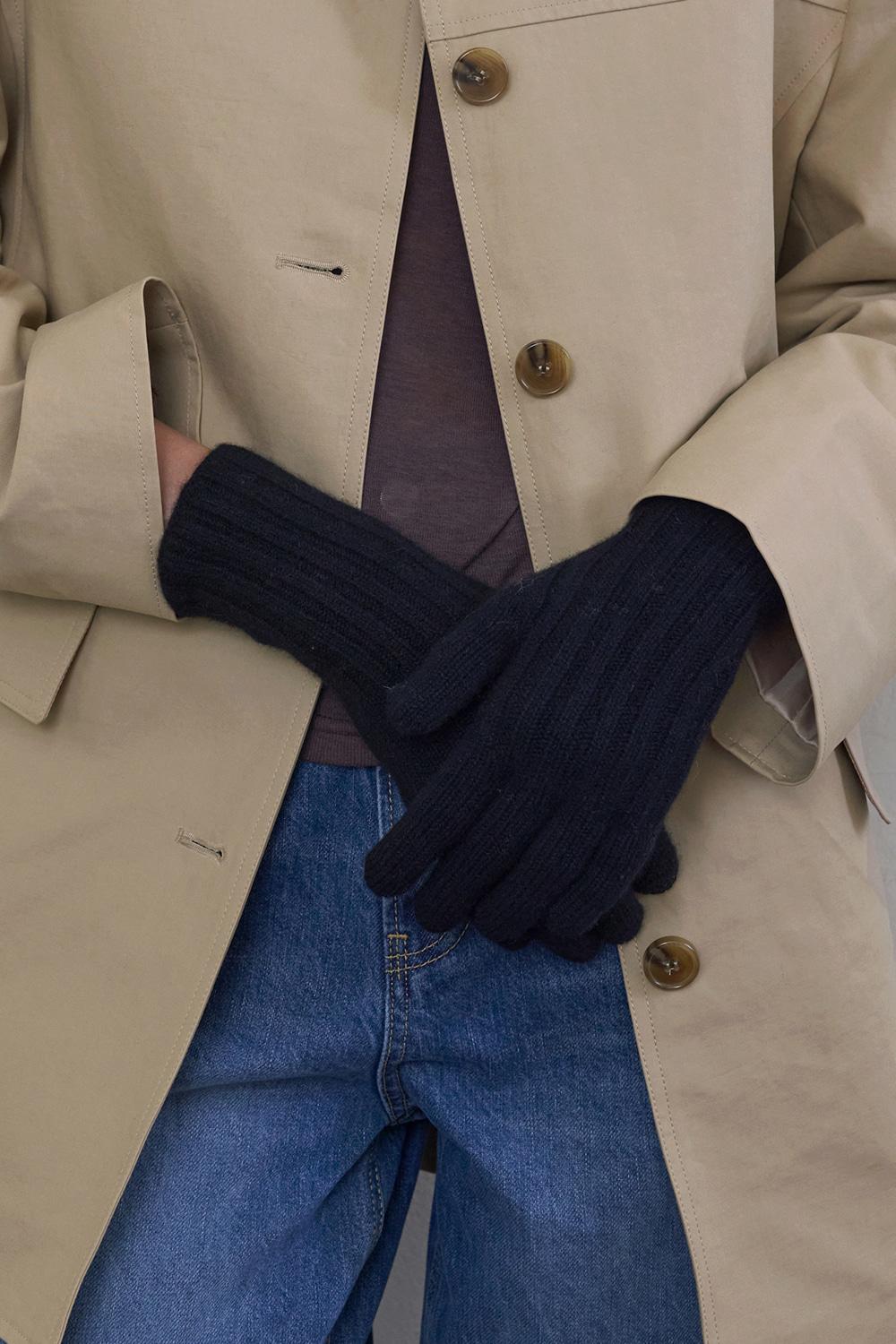 Textured Touch Gloves_Black