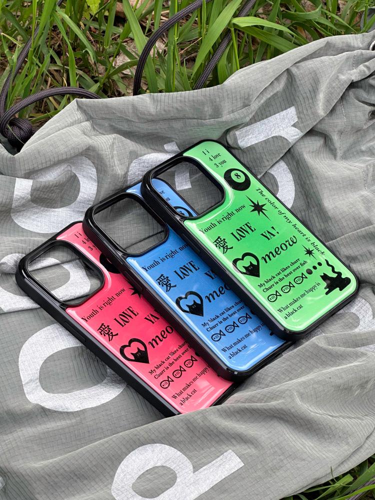 Black cat case 아이폰 고양이 에폭시 케이스