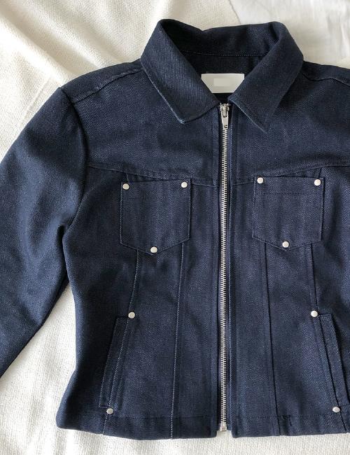 stud denim jacket