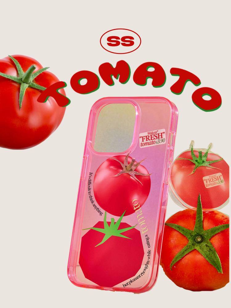 수심 Tomato Case 토마토 아이폰 케이스 과일 청량 여름 감성 폰 유니크