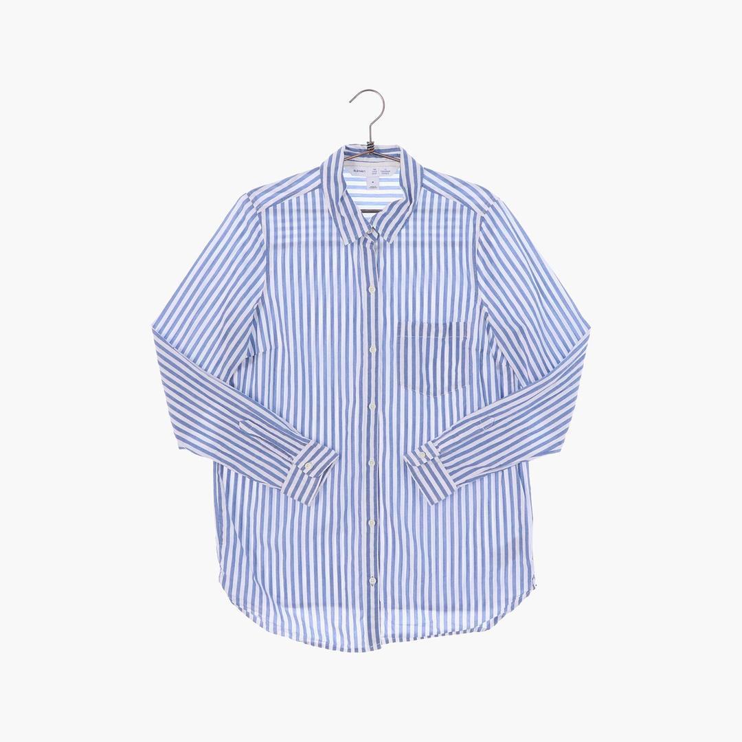 올드 네이비 코튼 베이직 긴팔 셔츠 여자 M