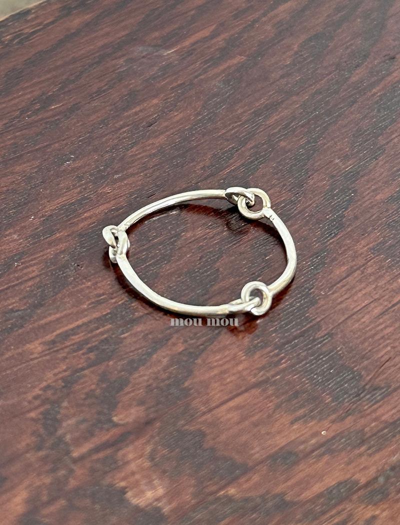 와이어 링크 반지 wire linked ring