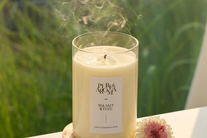 퓨어&아로마 천연 소이캔들 특대왕 1000ml