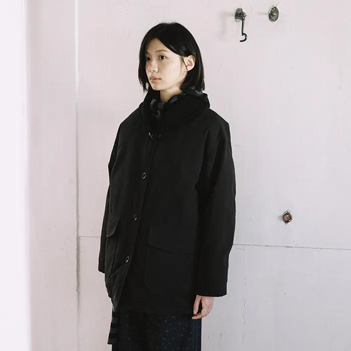 KNIT SHAWL COLLAR JACKET, BLACK