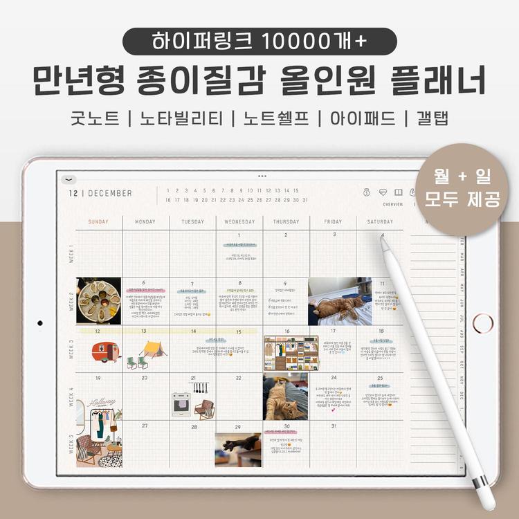 만년형 종이질감 올인원 플래너