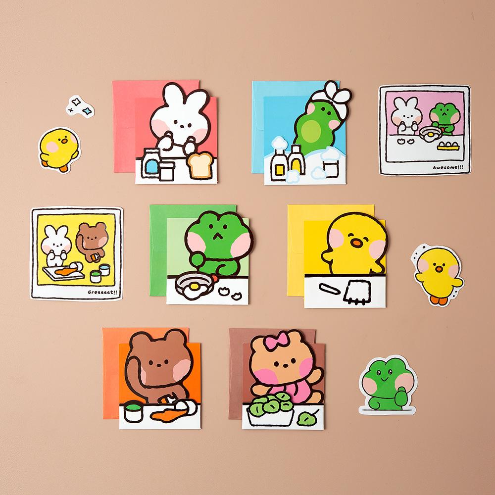 라인프렌즈 형태메세지카드