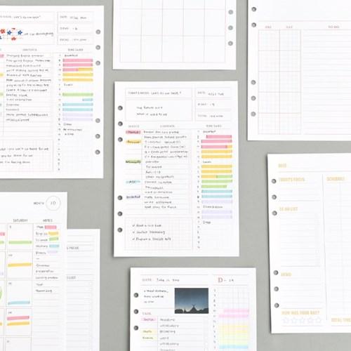 A5 6공 내지 100일 스터디 플래너