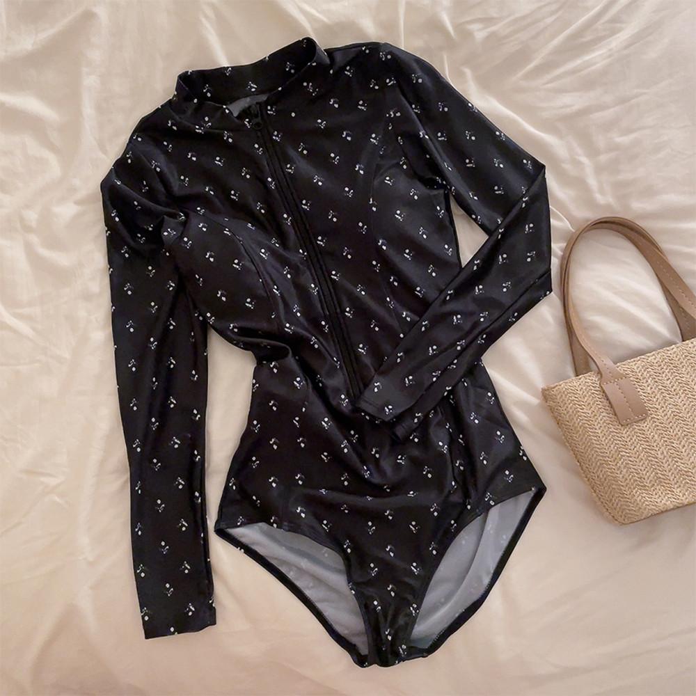 데니엘 긴팔 집업 모노키니 수영복 바캉스 호캉스 빅사이즈