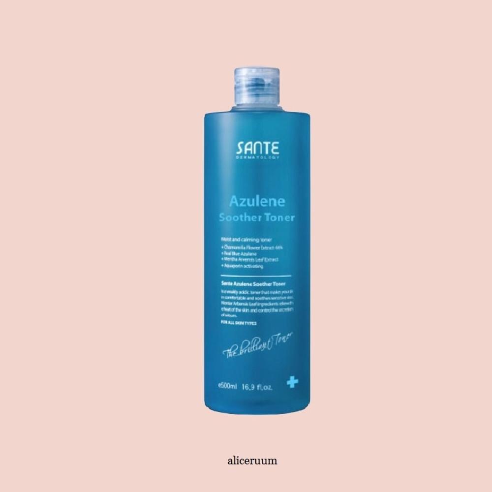 상떼 토너 아줄렌 수더 500ml 버블토너 수분 진정 트러블 속건조