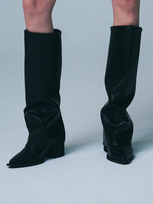 스틸레토 링클 커버 롱부츠 412448007 (7cm/2colors)