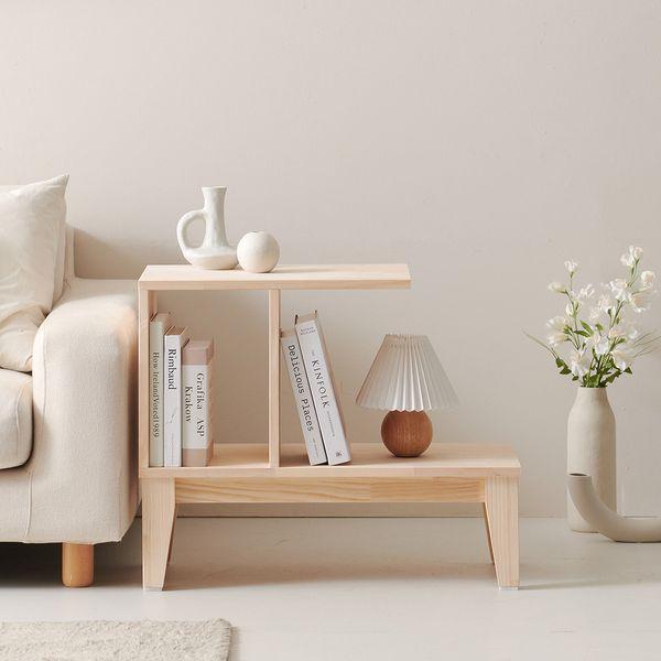 리즈 편백 원목 미니 쇼파 침대 옆 협탁 선반