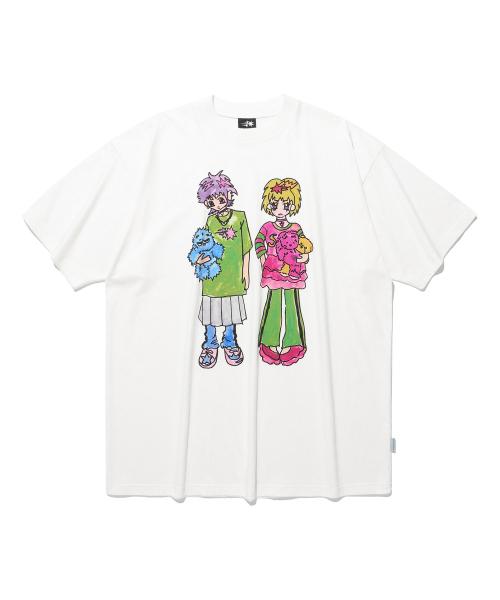 [X SOULPUSSSY CAT]GHOSTSOULGIRL BIG BIG TEE_WHITE(NG2FMUT511A)