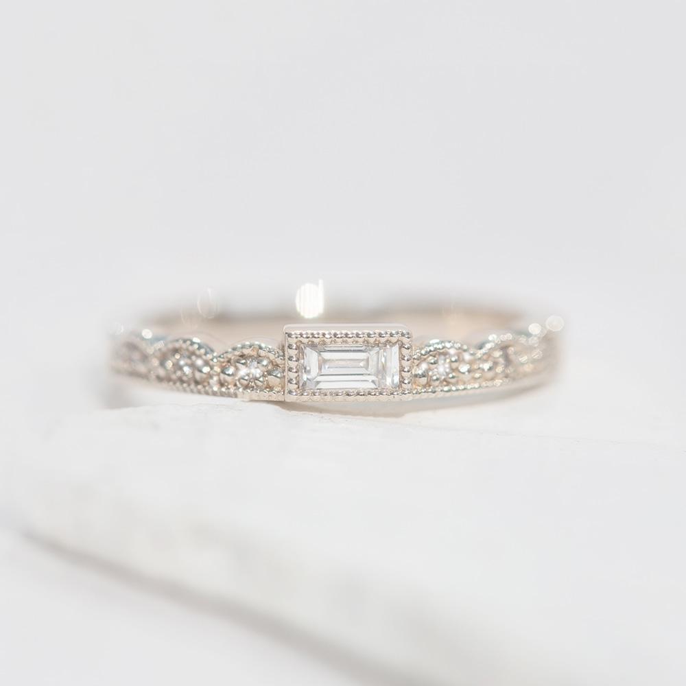 안개꽃 바게트 반지