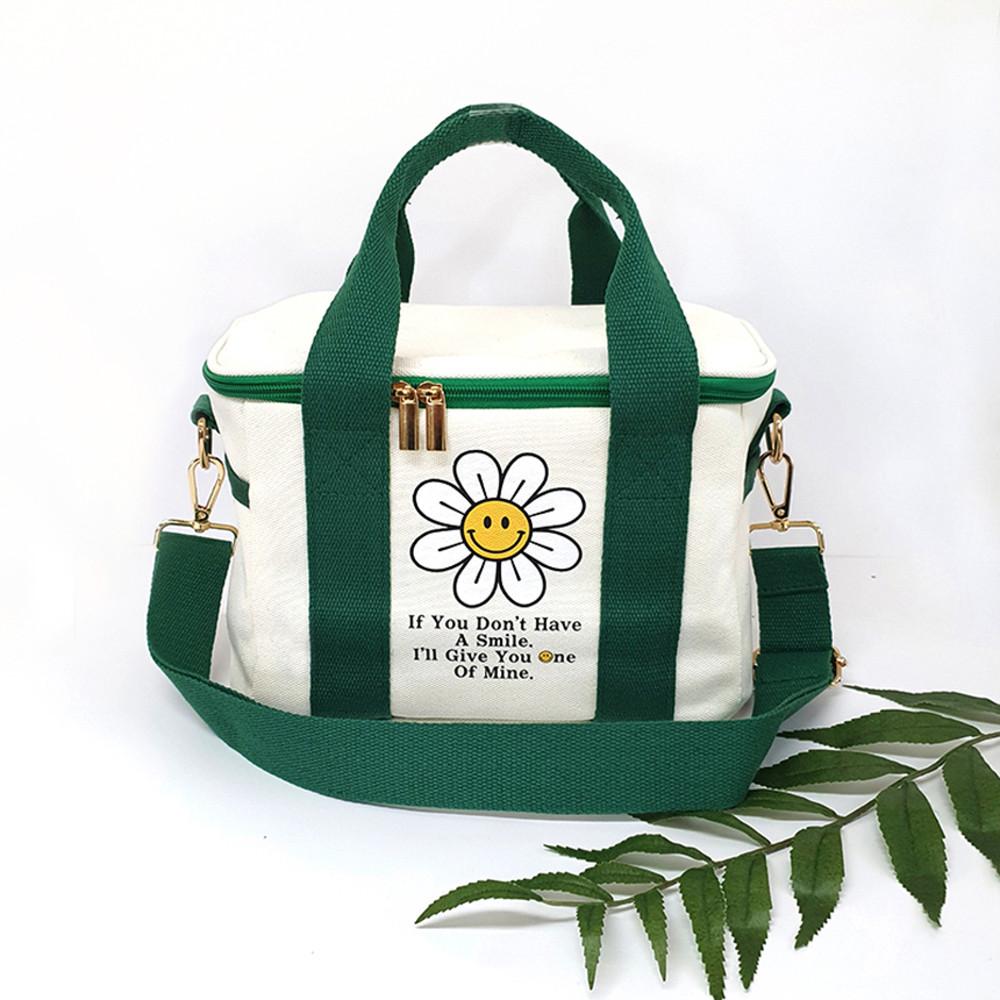 언즈 데이지 사각 보온보냉 직장인 피그닉 이유식 도시락가방