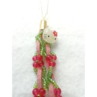 キティちゃんストラップ　ピンク　消費税送料無料！　968円→680円！
