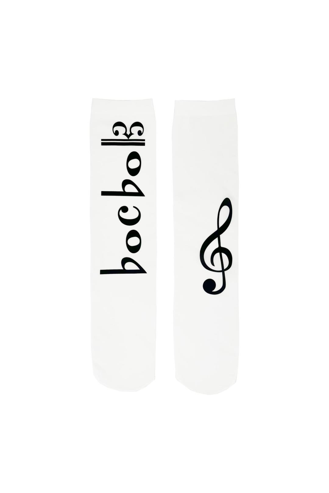 LOGO HALF STOCKING (WHITE)
