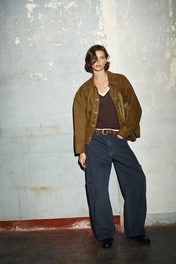 TRF 배기 벌룬 포켓 진