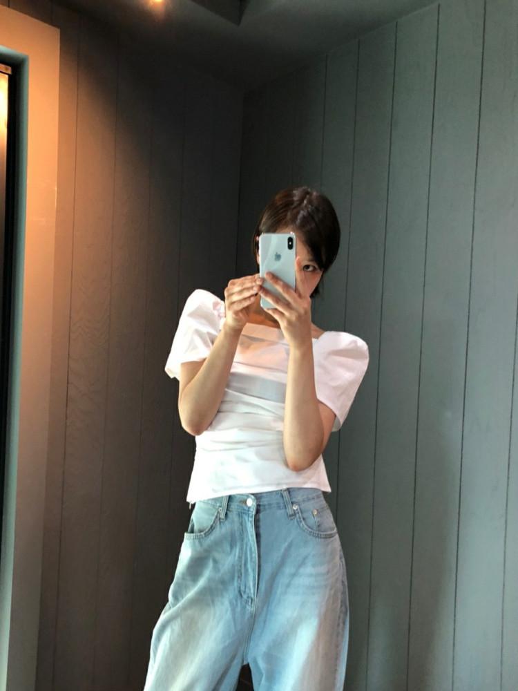 샵블랙 2023-05-23 퍼프블라우스[4color]