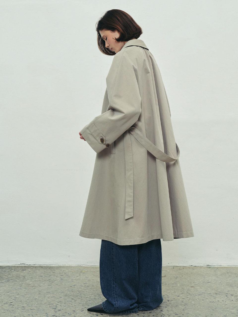 (2COLOR)A LINE TRENCH COAT