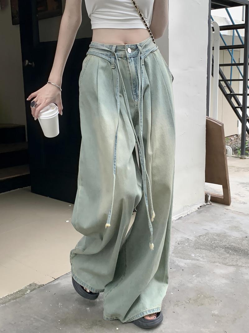 세멜 핀턱 데님 팬츠