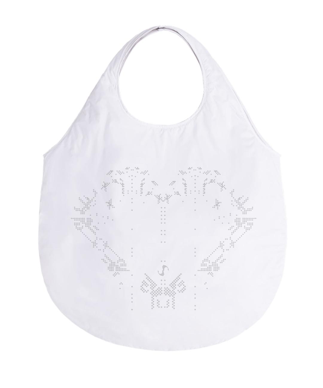Reversible Graphic Padded Bag / Off White