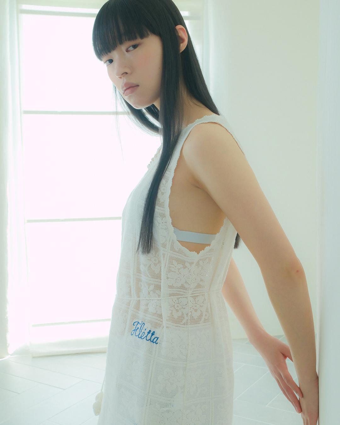[3차] [6/27 예약발송] flétta Crochet Lily belt Dress