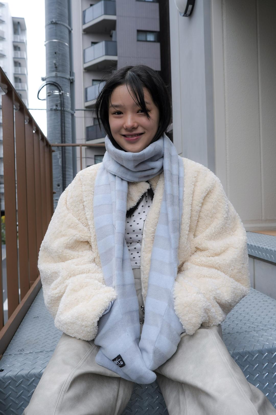 Brushed muffler, blue (PRE-ORDER 12/15 이후 발송)