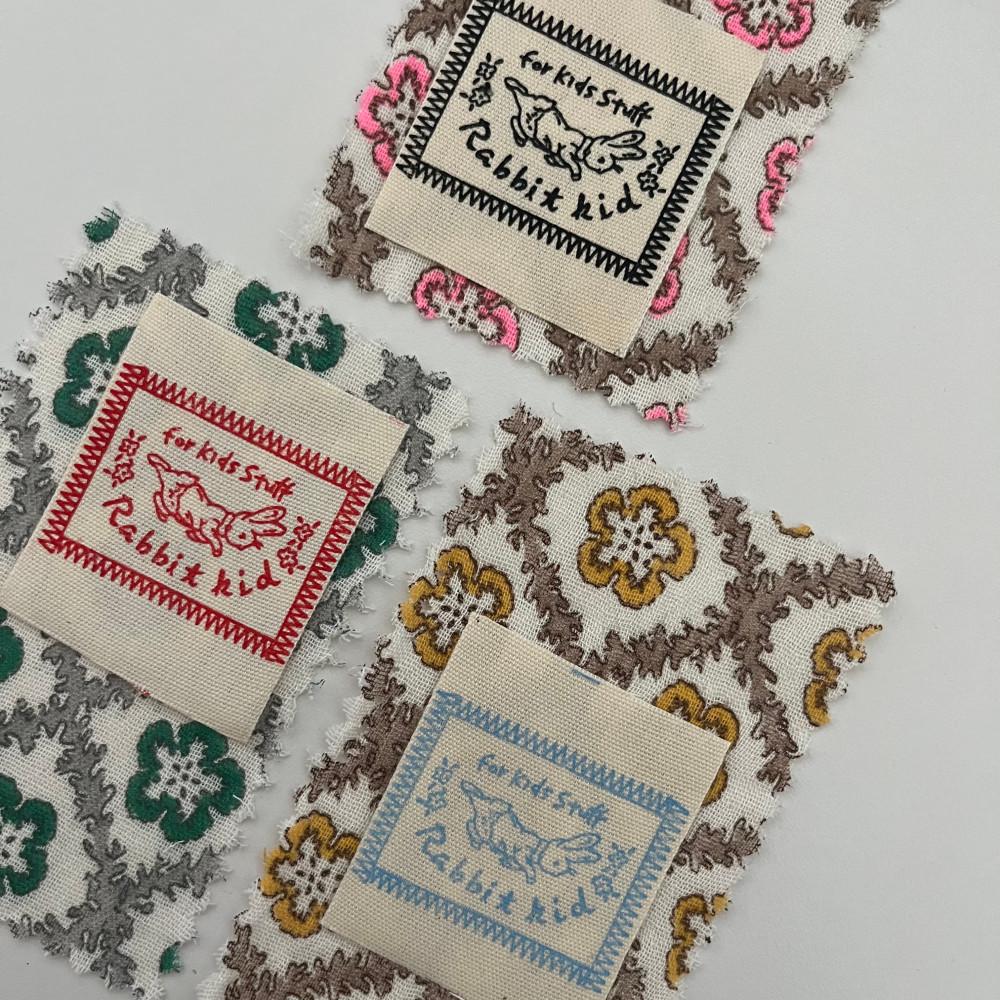 빈티지라벨 면라벨 귀여운라벨 / rabbit kid