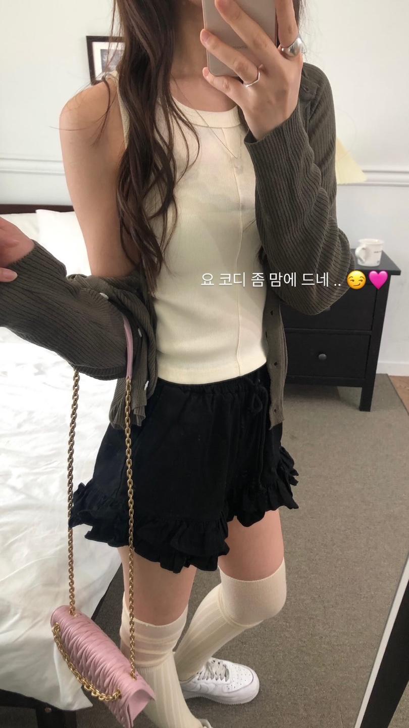 딥체리 러비 여름 골지 루즈핏 여리여리 가디건 (4color)