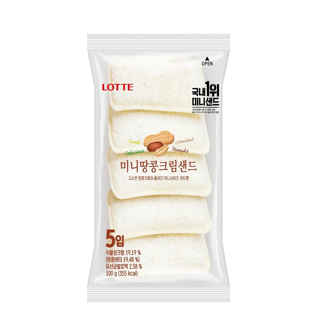 롯데 미니크림샌드(땅콩) (20G*5입)