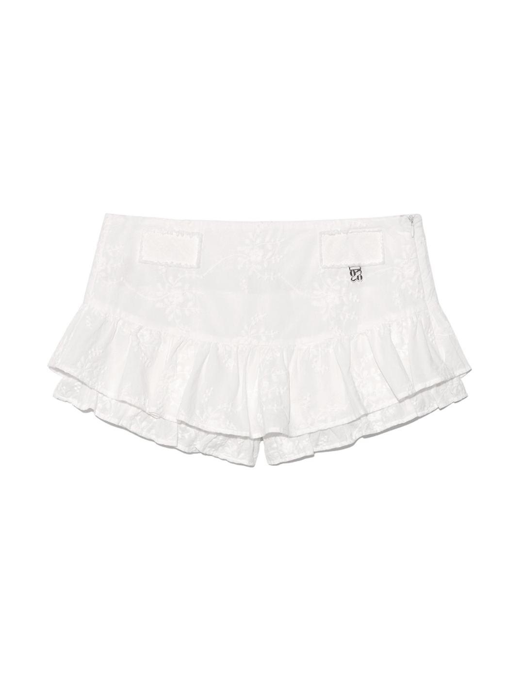 RODEO MICRO MINI SKIRT (WHITE)