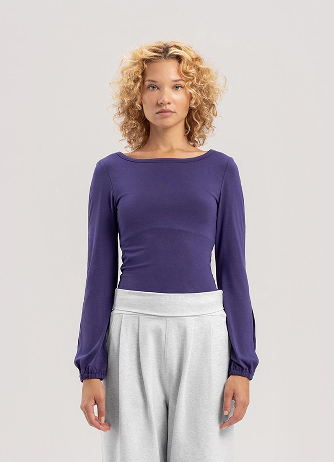Puff long sleeve_Mulberry Purple