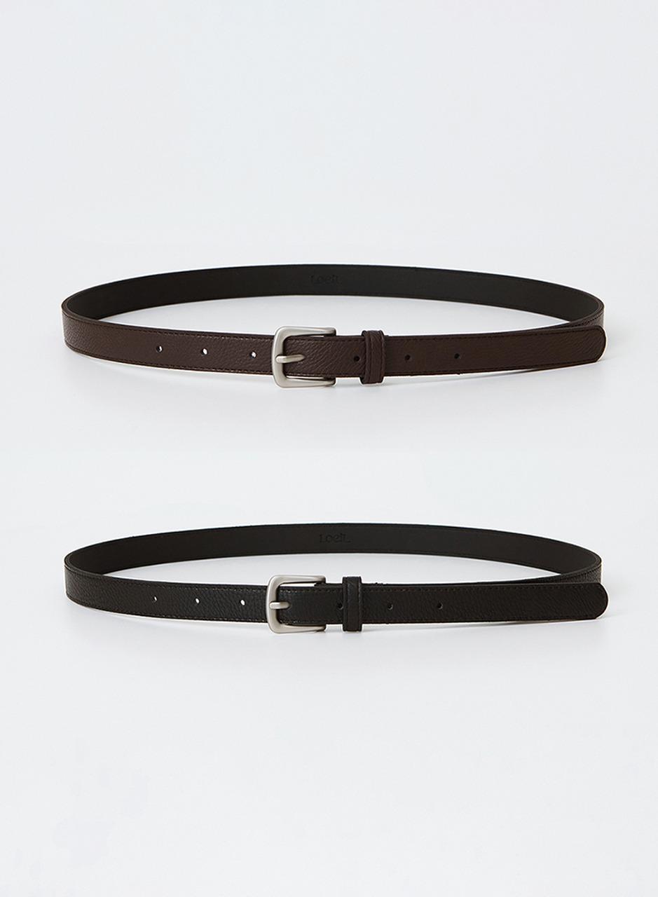 베이직 스퀘어 버클 벨트 - 2컬러