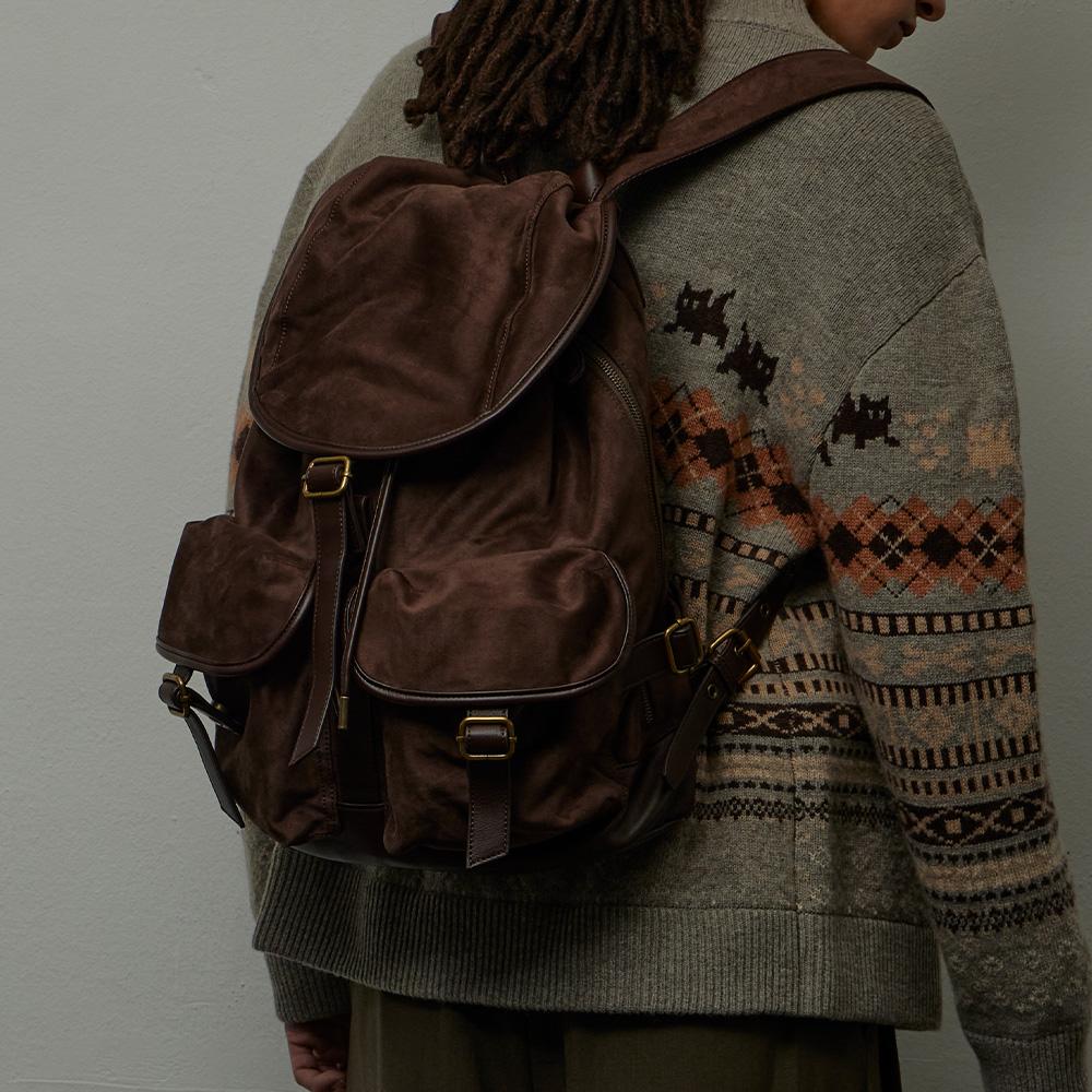 [LEARVE] 앨버트 스웨이드 럭색 (브라운) 12/19 예약배송