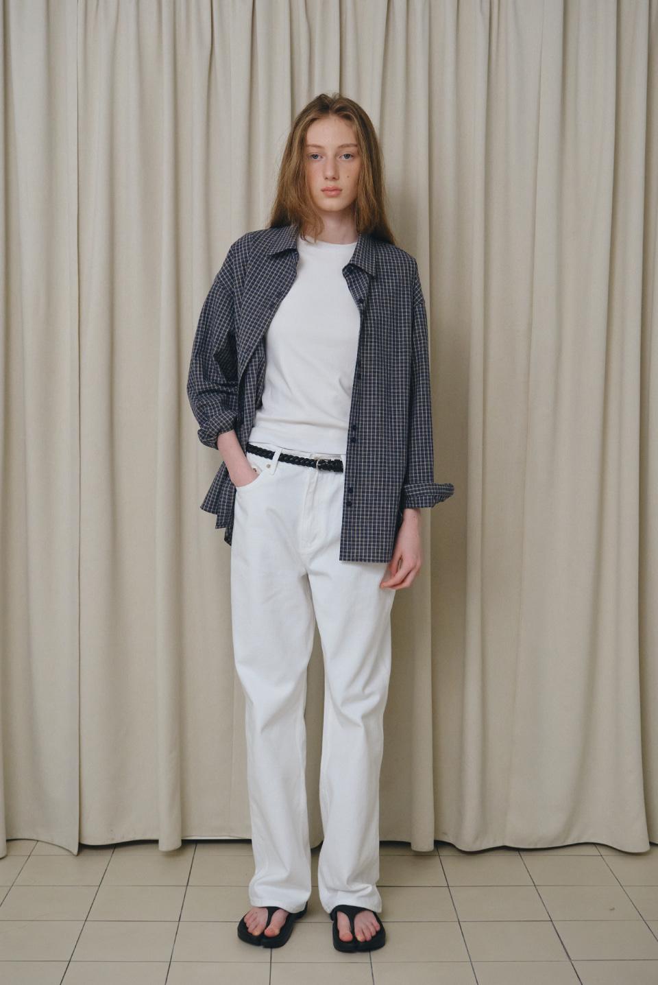 vermont check shirts - navy