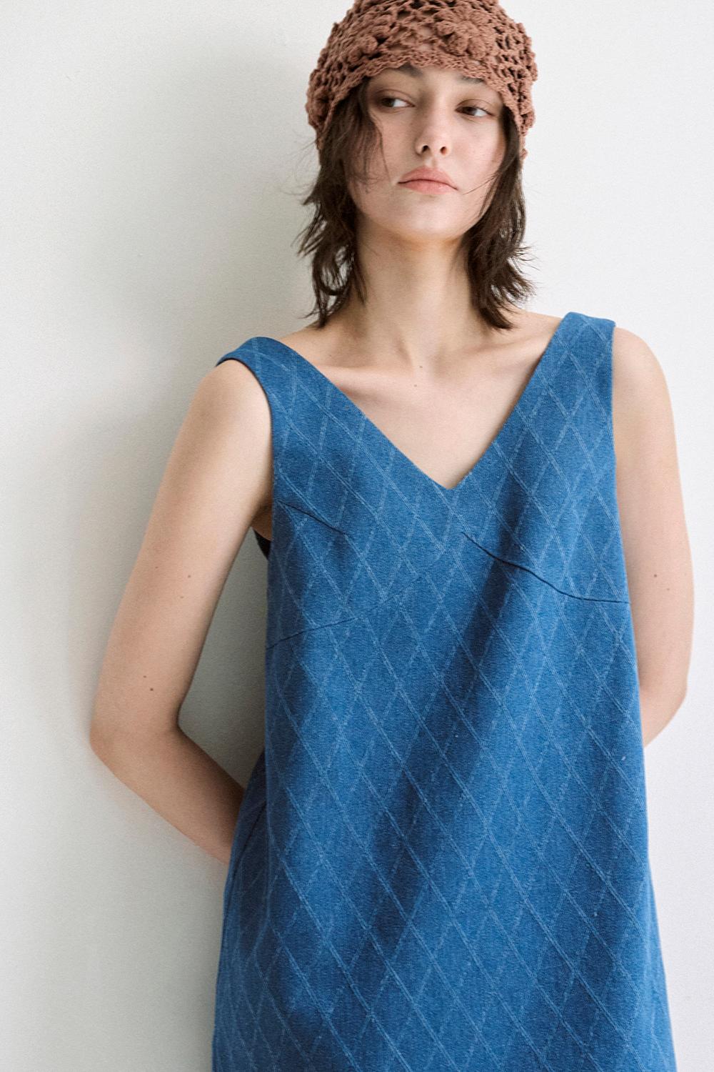 Dia denim mini dress (Medium blue)