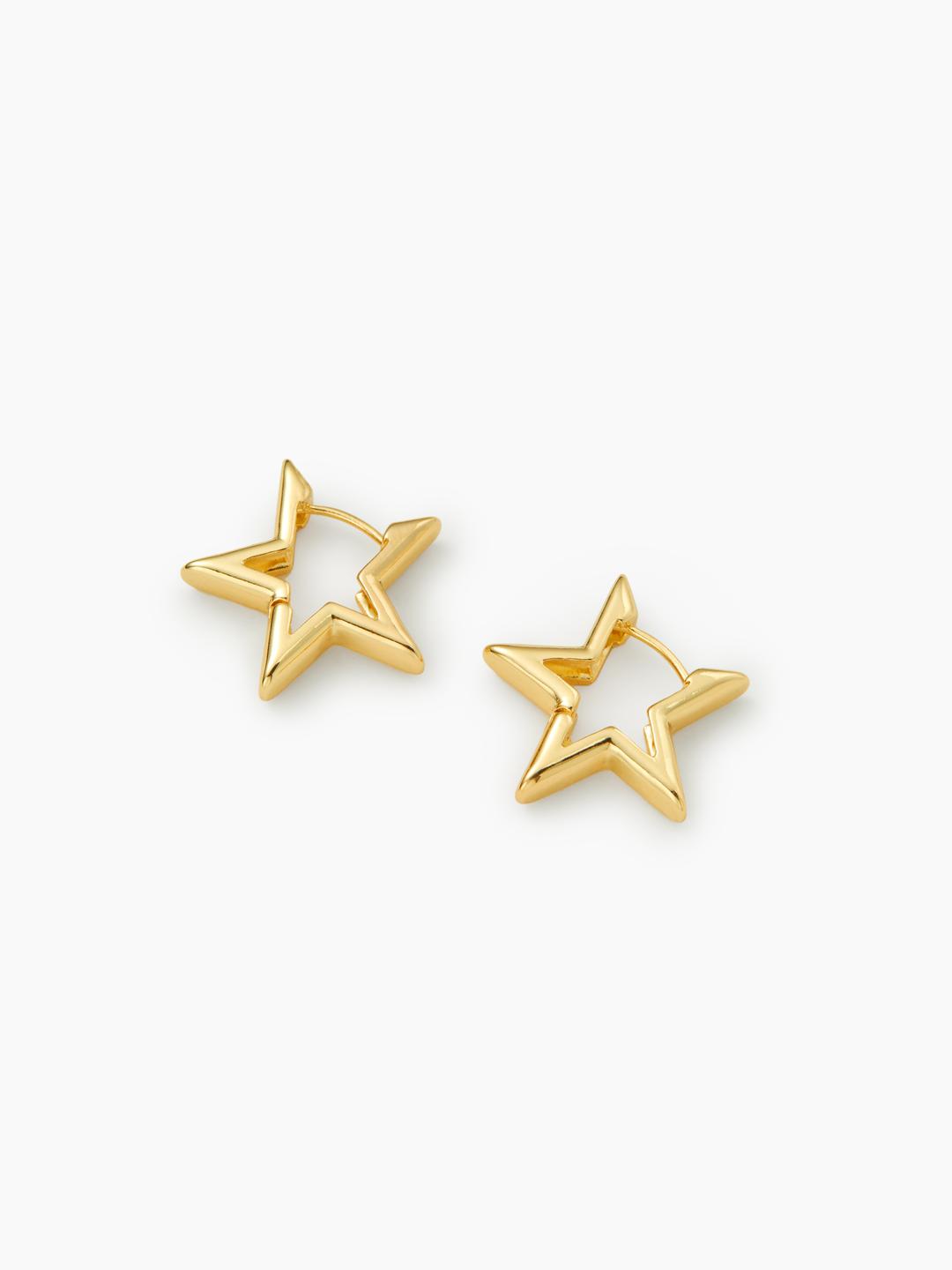 STAR HOOP EARRINGS