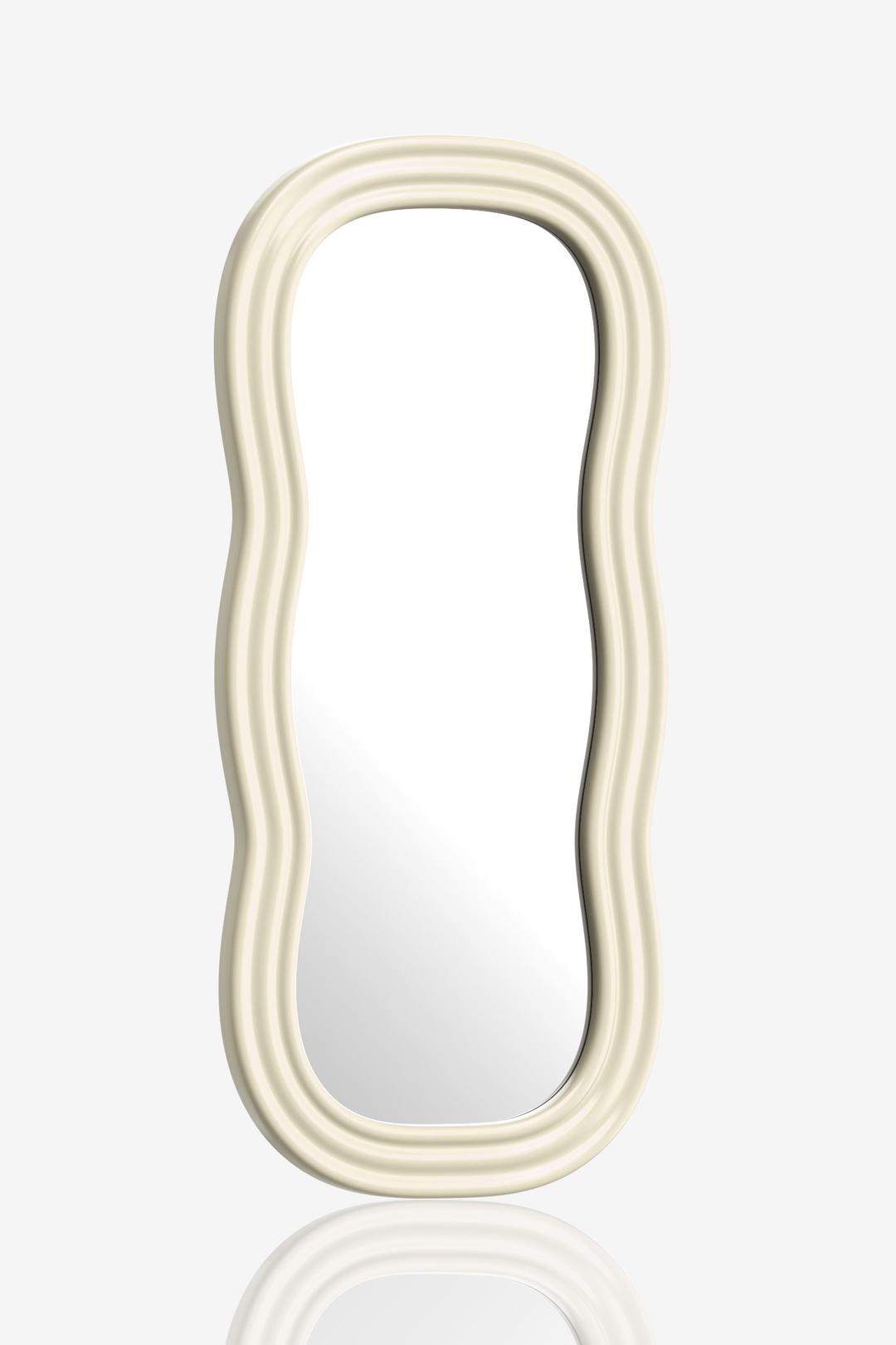 Wave Mirror-Sand Beige(Medium)