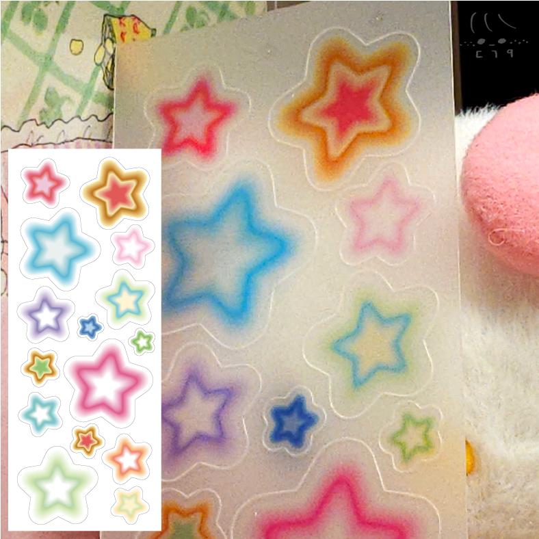 [동글9] 씰스티커-벨벳별