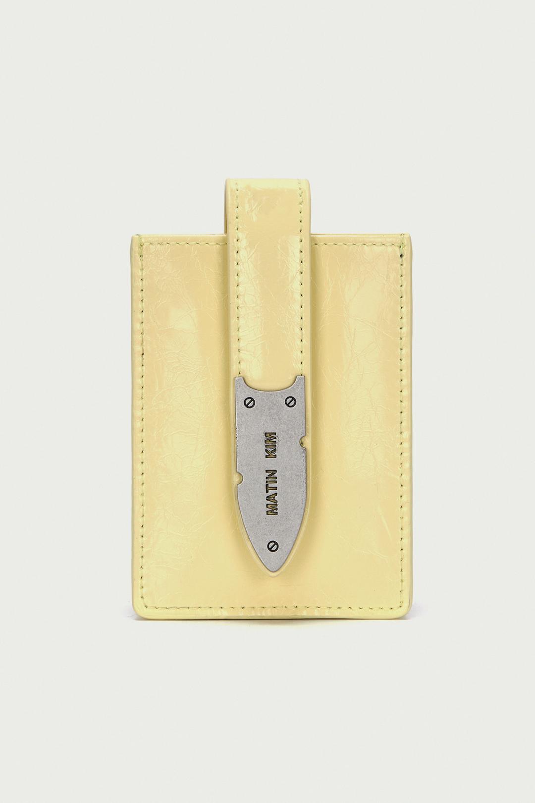 ACCORDION NECKLACE WALLET IN YELLOW