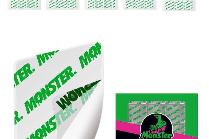 초강력 스티커형 사각 양면테이프 클리어 겔