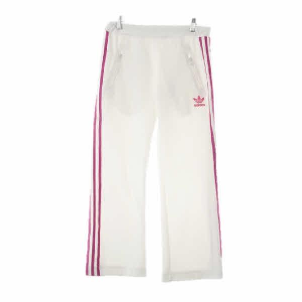 아디다스오리지널 화이트 면혼방 삼선트레이닝팬츠