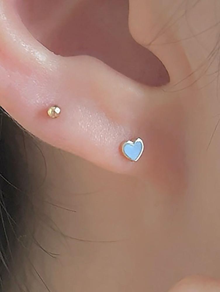 (여름 시즌) 14k 데이 하트 피어싱