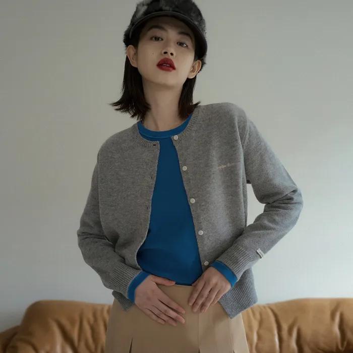 OVERDUE WOOL CARDIGAN_MELANGE GRAY