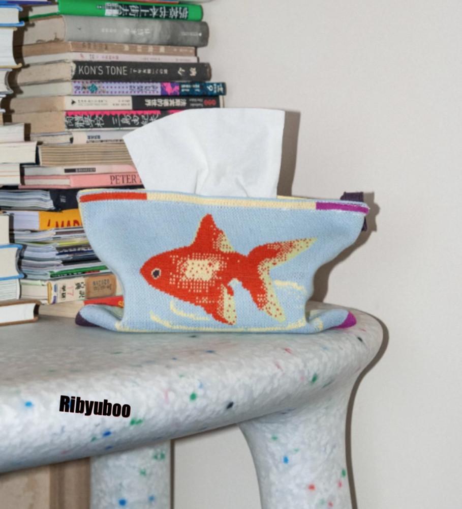 리벼부 y2k 금붕어 감성 티슈 케이스 [y2k Goldfish Sensitive Tissue Case]