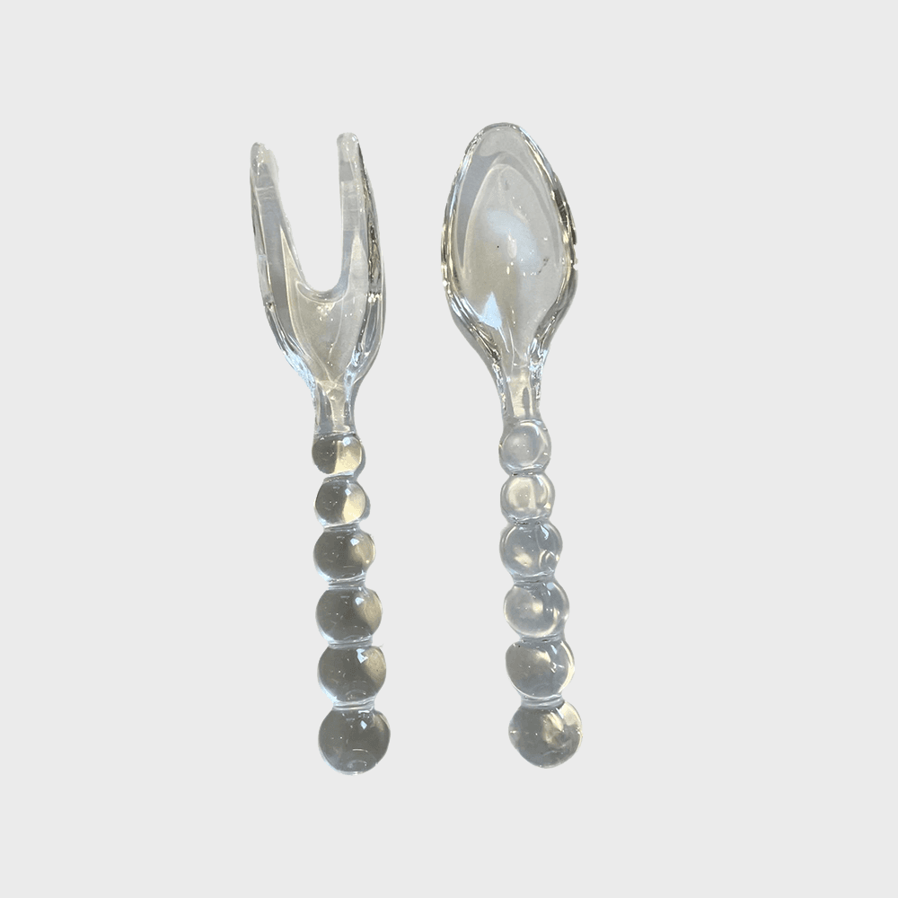 bublle glass curtlery / 버블 글라스 숟가락,포크