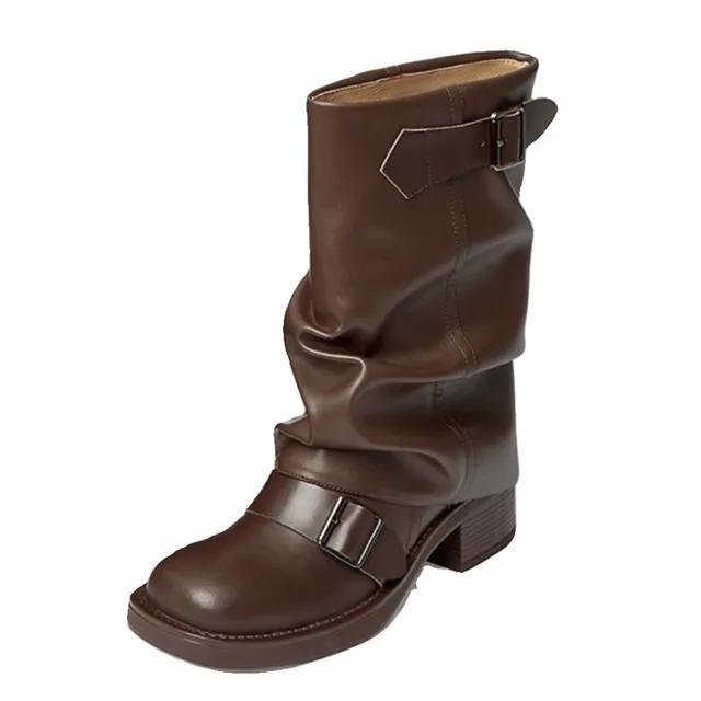 셔링 워머 레더 숏 부츠(2color)